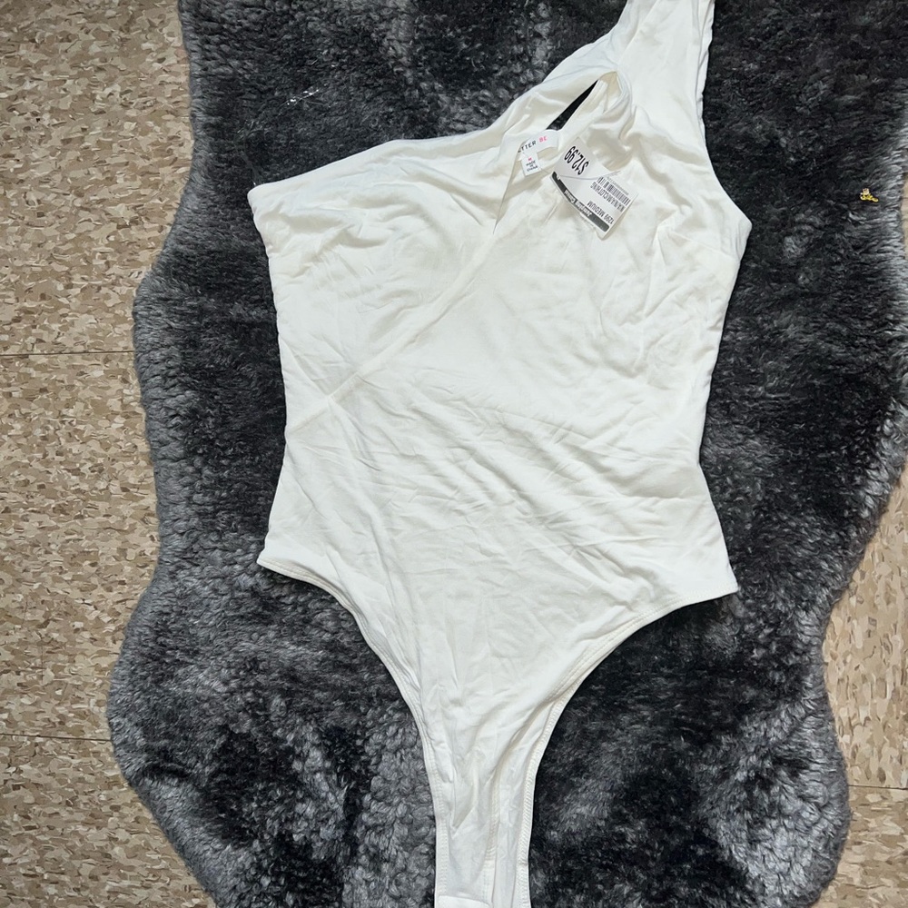 One shoulder body suit